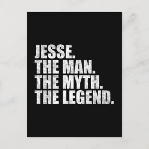 Jesse name, Jesse The Man The Myth The Legend Postcard