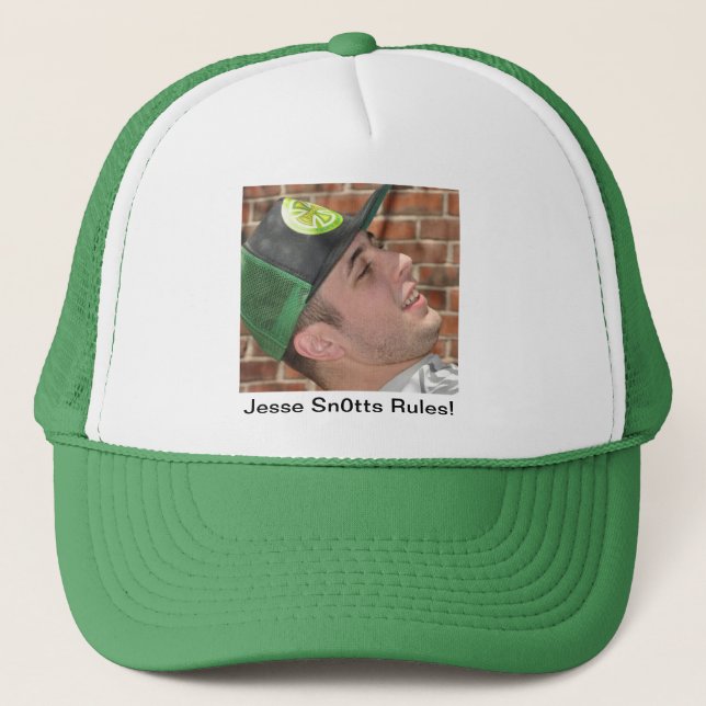 Jesse Sn0tts Rules! Trucker Hat (Front)