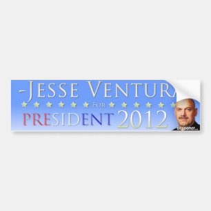 Jesse Ventura 2012 (or sooner) Bumper Sticker