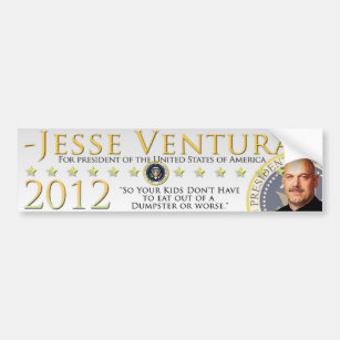 Jesse Ventura 2012 - So Your Kids Don't Have To... Bumper Sticker