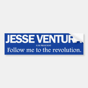 Jesse Ventura - Follow me to the revolution bumper Bumper Sticker