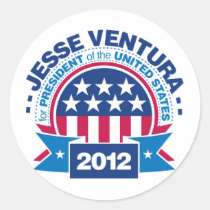 Jesse Ventura for President 2012 Classic Round Sticker