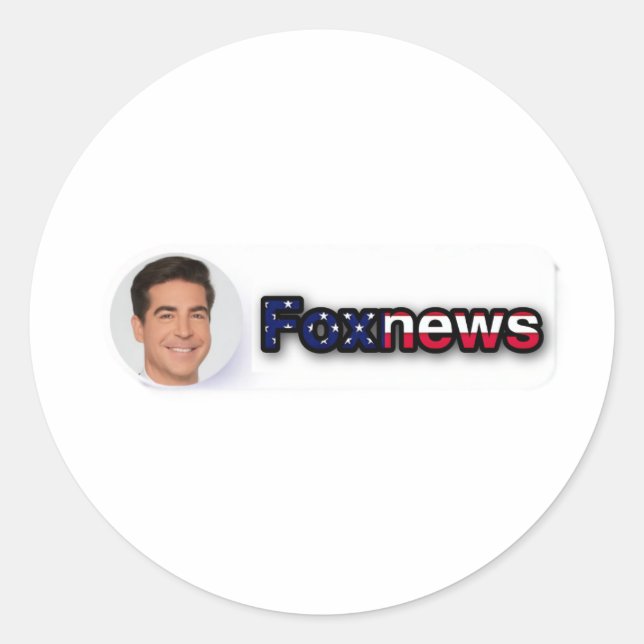 jesse watters classic round sticker (Front)