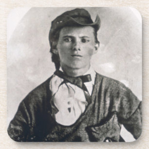 Jesse Woodson James (b/w photo) Coaster