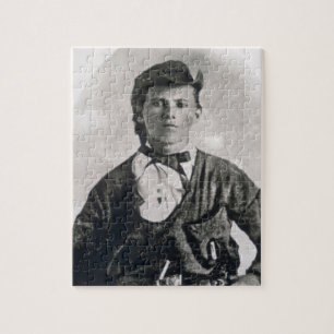 Jesse Woodson James (b/w photo) Jigsaw Puzzle