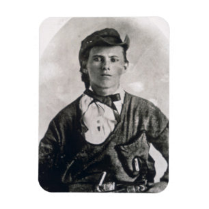 Jesse Woodson James (b/w photo) Magnet