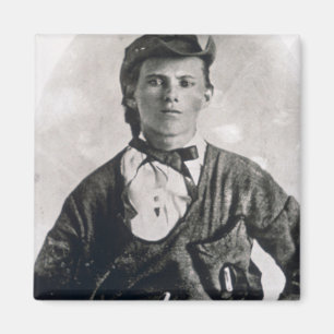 Jesse Woodson James (b/w photo) Magnet