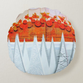 JESSICA ANNE FRANK "WINTER"  ROUND CUSHION