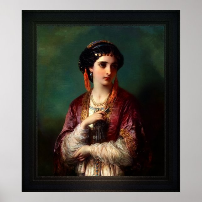 Jessica by Thomas-Francis Dicksee Classical Art Poster (Front)