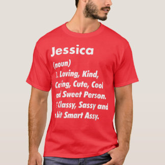 Jessica Definition Personalised Funny Birthday Gif T-Shirt