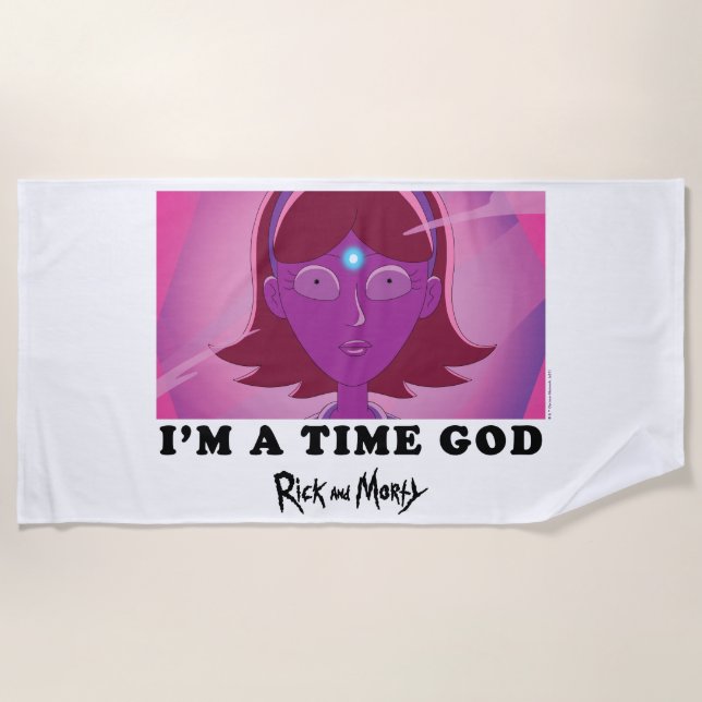 Jessica - I Am A Time God Beach Towel (Front)