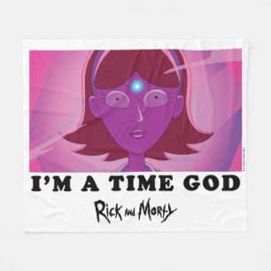 Jessica - I Am A Time God Fleece Blanket