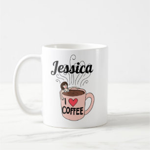 Jessica Loves Coffee Mug