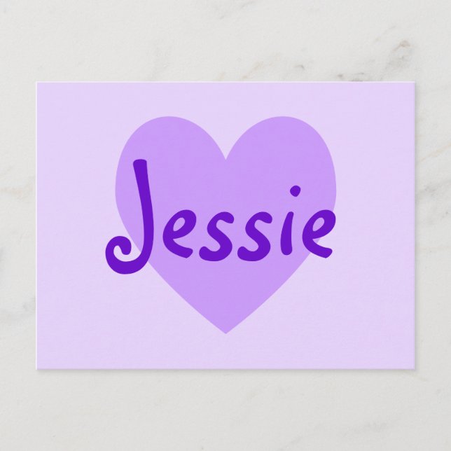 Jessie in Purple Postcard (Front)