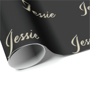 Jessie white Handwriting Gift Paper
