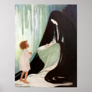 Jessie Willcox Smith - Diamond and the North Wind Poster