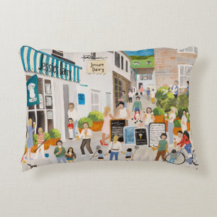 Jessies Dairy in Mousehole Decorative Cushion