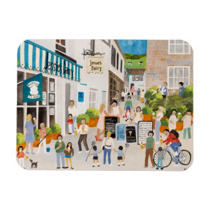 Jessies Dairy in Mousehole Magnet