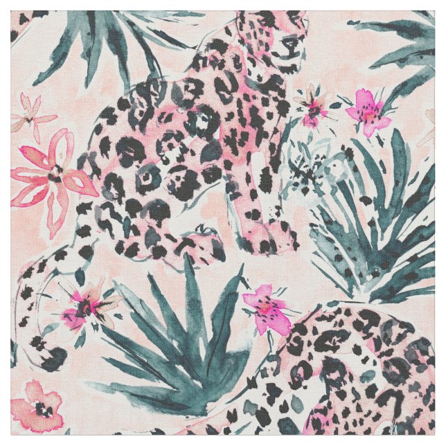 JESSI'S JAGUAR JUNGLE Safari Fabric (Close Up)