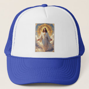Jessus Ascends Christian Trucker Hat