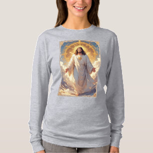 Jessus Ascends Christian Women's Long Sleeve Tee