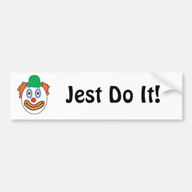 Jest Do It! Bumper Sticker (Front)