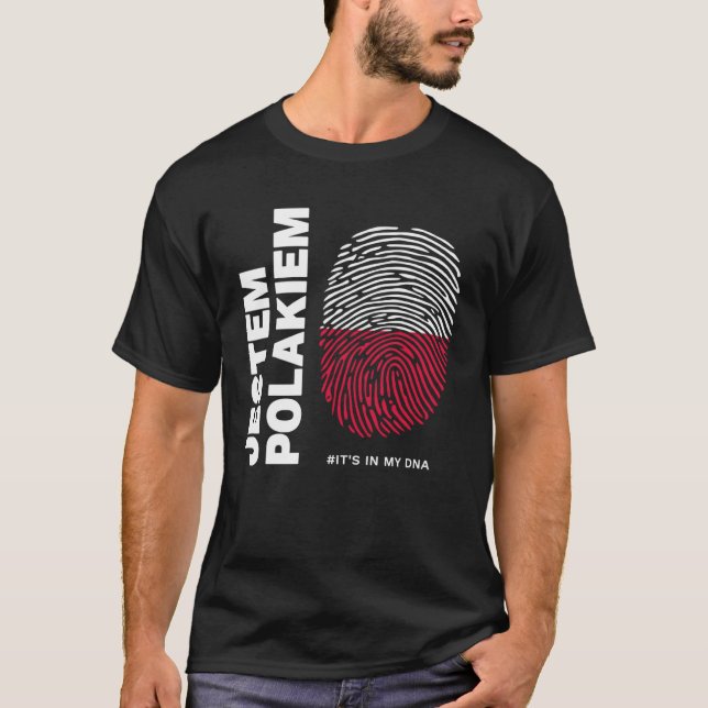 Jestem Polakiem Pride Polska DNA T-Shirt (Front)