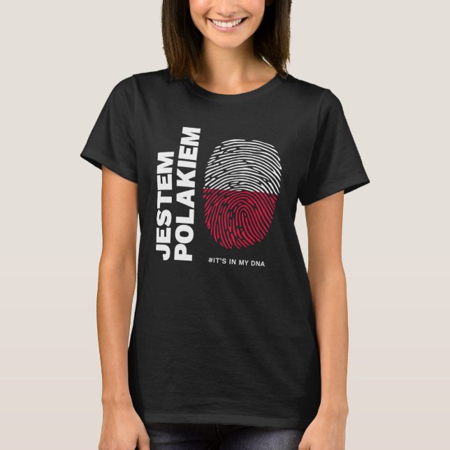 Jestem Polakiem Pride Polska DNA T-Shirt (Front)