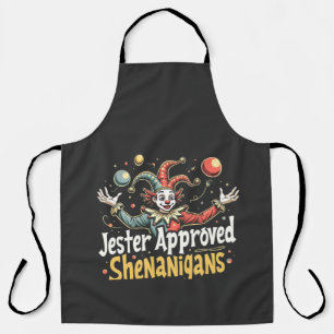 Jester Approved Shenanigans Circus Clown  Apron