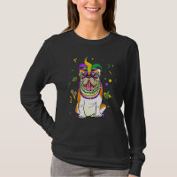 Jester Beads Mask English Bulldog Dog  Owner Mardi