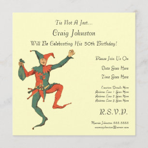 Jester Birthday Party Invitation