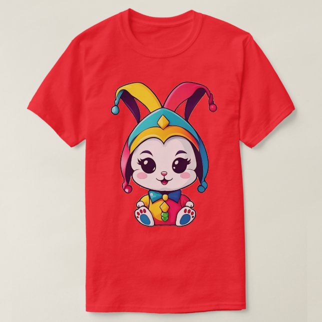 Jester Bunny T-Shirt (Design Front)