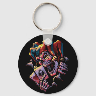 Jester Card Player Key Ring