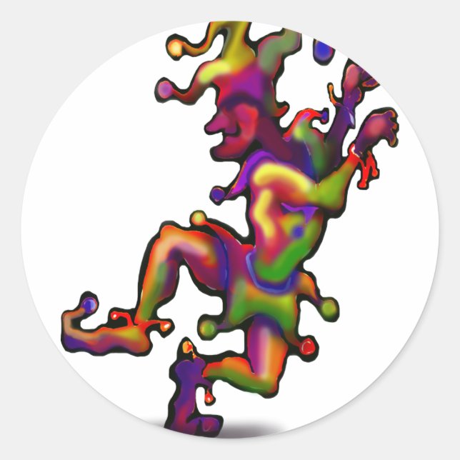 Jester Classic Round Sticker (Front)