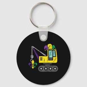 Jester Crane Mardi Gras Cute Boys Kids Toddlers Key Ring