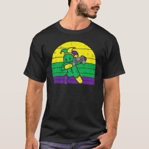 Jester Dab Game Controller Mardi Gras Video Gamer T-Shirt