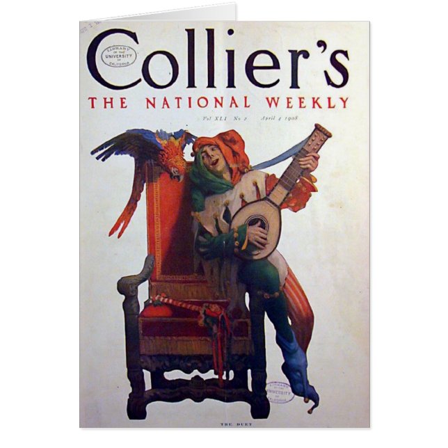 Jester entertaining card (Front)