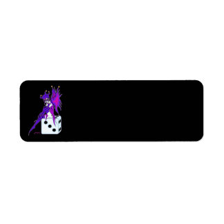 Jester Fairy (for dark backgrounds) Return Address Label