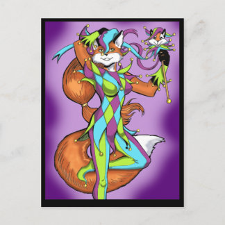Jester Fox Postcard