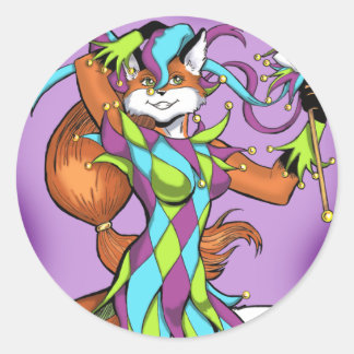 Jester Fox Sticker