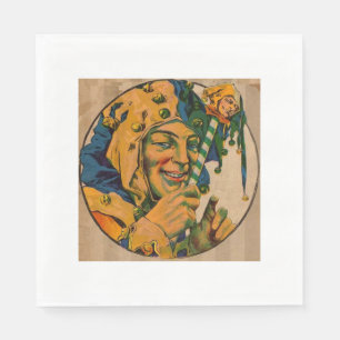 jester from the 1920s napkin