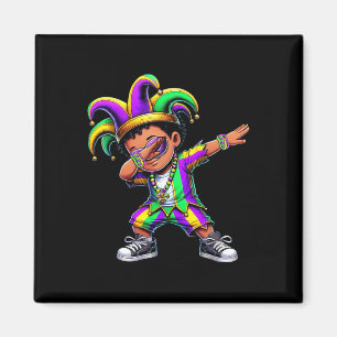Jester Hat Mardi Gras Shirts Dabbing Boys Kids New Magnet