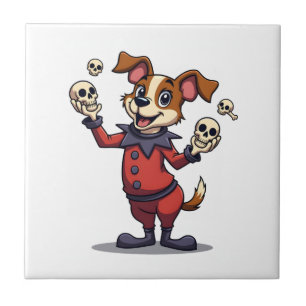 Jester Jack Russell Ceramic Tile