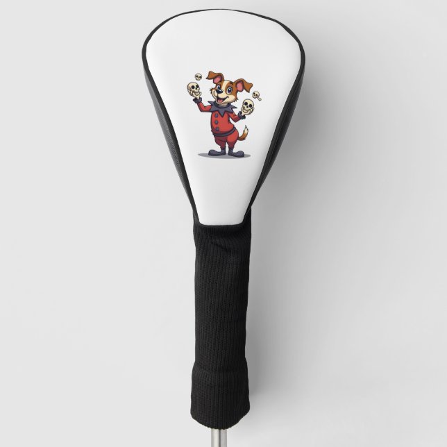 Jester Jack Russell Golf Head Cover (Front)