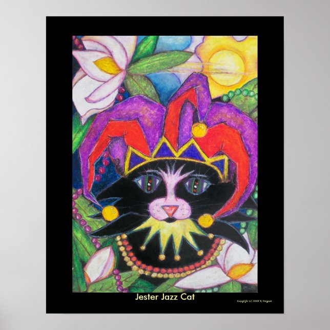 Jester Jazz Cat Poster (Front)