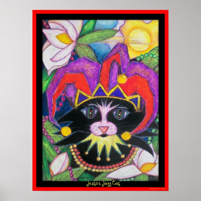 Jester Jazz Cat Poster (Front)
