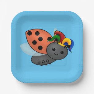 Jester Ladybug Paper Plate
