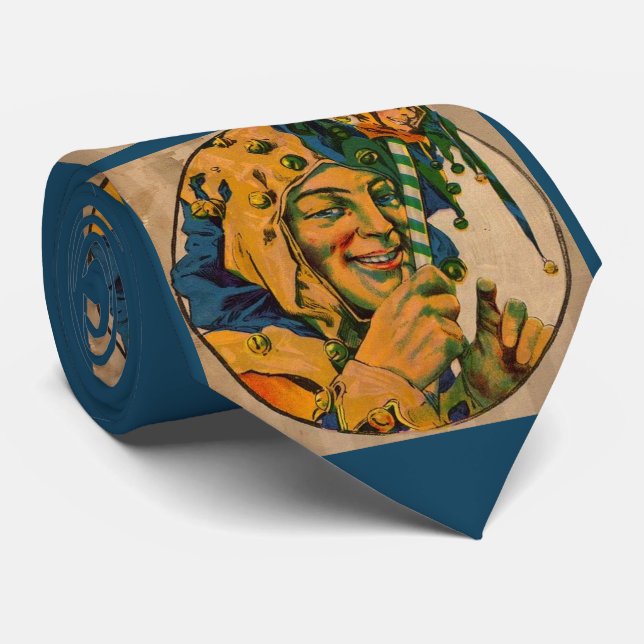 jester print tie (Rolled)