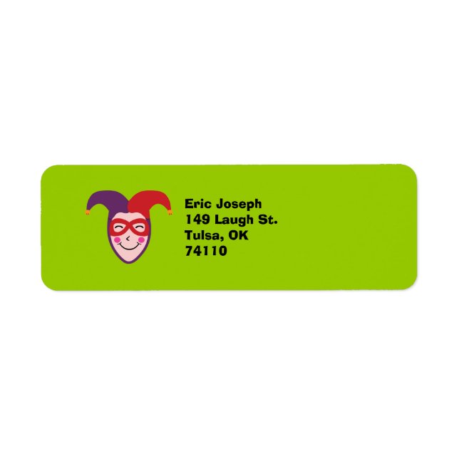 Jester Return Address Label (Front)
