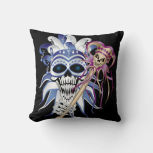 Jester Skull Cushion